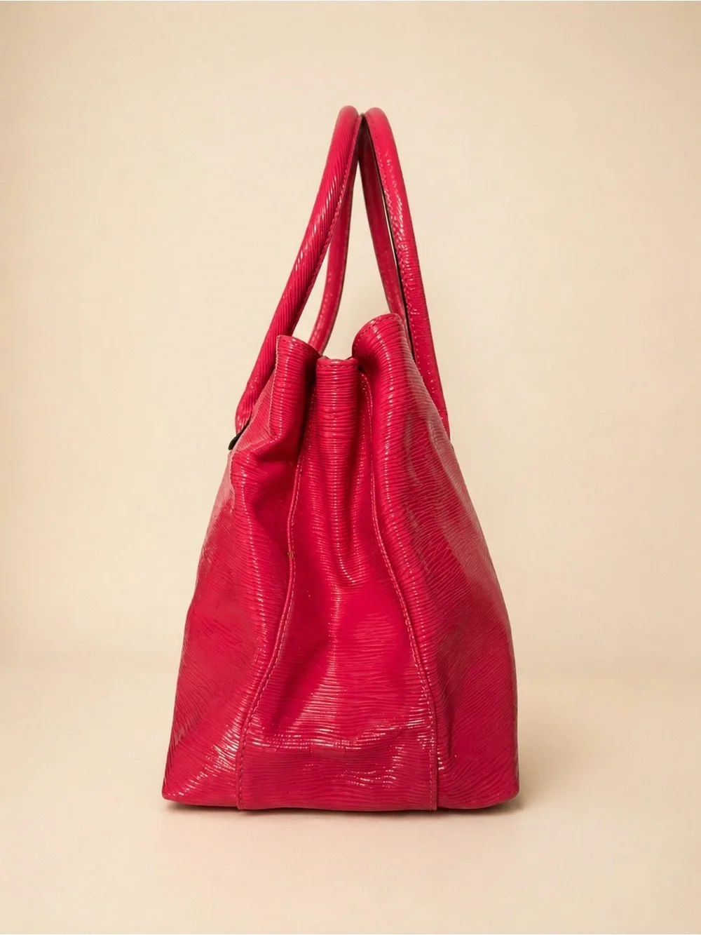 Tiffany & Fred Hot Pink Patent Leather Satchel - Picture 4 of 13